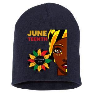 Juneteenth Princess Black Freedom Short Acrylic Beanie