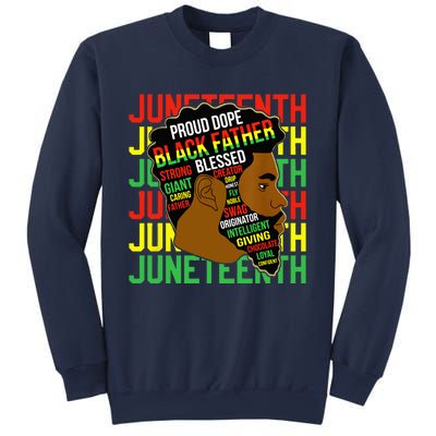 Juneteenth Proud Black Fathers Day Black History African Sweatshirt