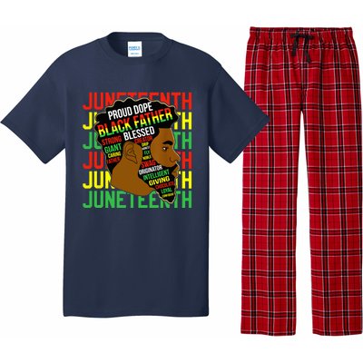 Juneteenth Proud Black Fathers Day Black History African Pajama Set