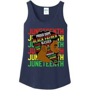 Juneteenth Proud Black Fathers Day Black History African Ladies Essential Tank