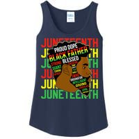 Juneteenth Proud Black Fathers Day Black History African Ladies Essential Tank