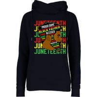 Juneteenth Proud Black Fathers Day Black History African Womens Funnel Neck Pullover Hood