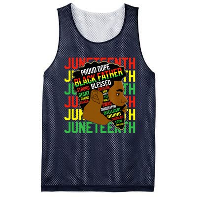 Juneteenth Proud Black Fathers Day Black History African Mesh Reversible Basketball Jersey Tank