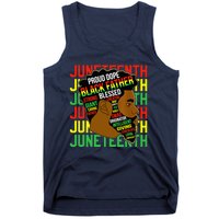 Juneteenth Proud Black Fathers Day Black History African Tank Top