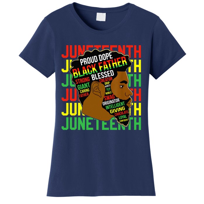 Juneteenth Proud Black Fathers Day Black History African Women's T-Shirt