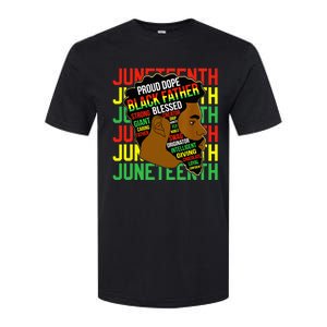 Juneteenth Proud Black Fathers Day Black History African Softstyle CVC T-Shirt