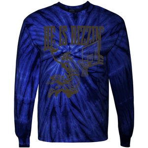 Jesus Playing Basketball Tie-Dye Long Sleeve Shirt