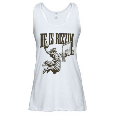 Jesus Playing Basketball Ladies Essential Flowy Tank