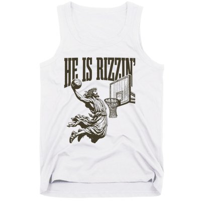 Jesus Playing Basketball Tank Top