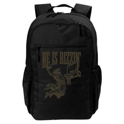 Jesus Playing Basketball He Is Rizzin Backpack