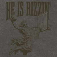 Jesus Playing Basketball He Is Rizzin Cotton Canvas Backpack