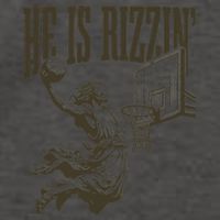 Jesus Playing Basketball He Is Rizzin Vector Backpack