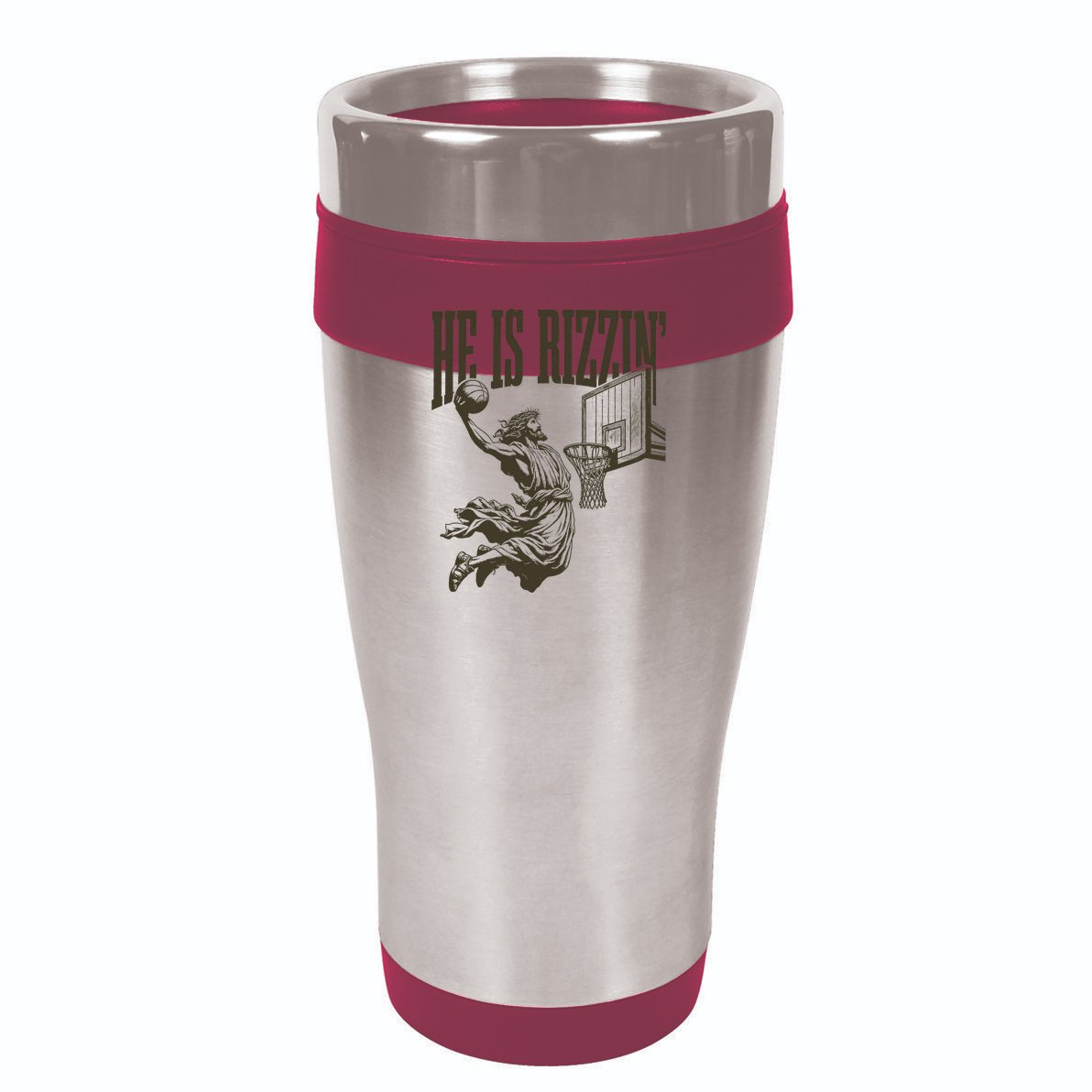 Jesus Playing Basketball He Is Rizzin Cool Comfort Performance Bucket Hat
