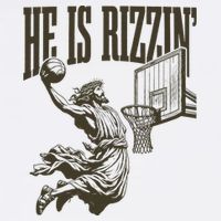 Jesus Playing Basketball He Is Rizzin Cooling Performance Crew T-Shirt