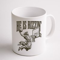 Jesus Playing Basketball He Is Rizzin Mug