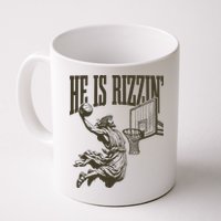 Jesus Playing Basketball He Is Rizzin Mug