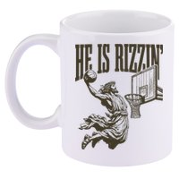 Jesus Playing Basketball He Is Rizzin 11oz C Handle Ceramic Mug