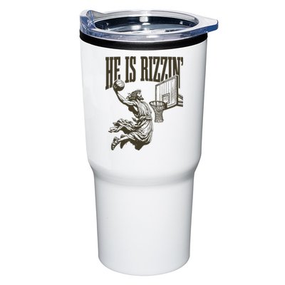 Jesus Playing Basketball He Is Rizzin Tumbler