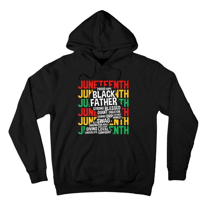 Juneteenth Proud Black Fathers Day Black History African Hoodie