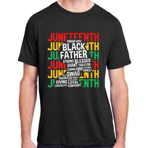 Juneteenth Proud Black Fathers Day Black History African Adult ChromaSoft Performance T-Shirt