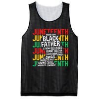 Juneteenth Proud Black Fathers Day Black History African Mesh Reversible Basketball Jersey Tank