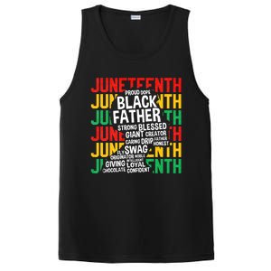 Juneteenth Proud Black Fathers Day Black History African PosiCharge Competitor Tank