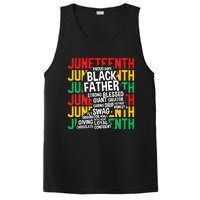 Juneteenth Proud Black Fathers Day Black History African PosiCharge Competitor Tank