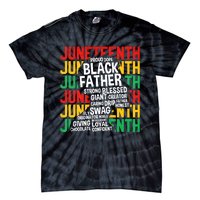 Juneteenth Proud Black Fathers Day Black History African Tie-Dye T-Shirt