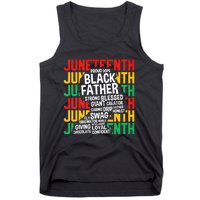 Juneteenth Proud Black Fathers Day Black History African Tank Top