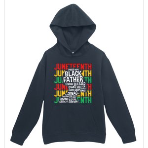 Juneteenth Proud Black Fathers Day Black History African Urban Pullover Hoodie