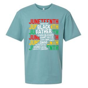 Juneteenth Proud Black Fathers Day Black History African Sueded Cloud Jersey T-Shirt