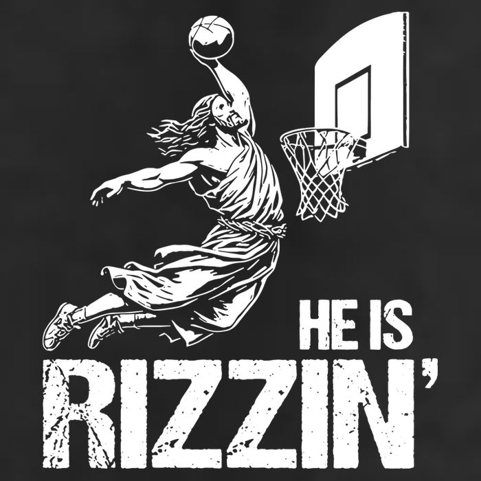 Jesus Playing Basketball He Is Rizzin Trending Funny Jesus Cool Comfort Performance Bucket Hat