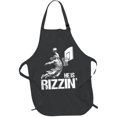 Jesus Playing Basketball He Is Rizzin Trending Funny Jesus Apron
