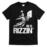 Jesus Playing Basketball He Is Rizzin Trending Funny Jesus T-Shirt