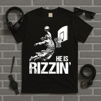 Jesus Playing Basketball He Is Rizzin Trending Funny Jesus T-Shirt