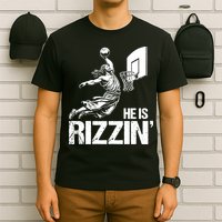 Jesus Playing Basketball He Is Rizzin Trending Funny Jesus T-Shirt