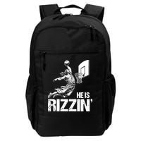 Jesus Playing Basketball He Is Rizzin Trending Funny Jesus Backpack