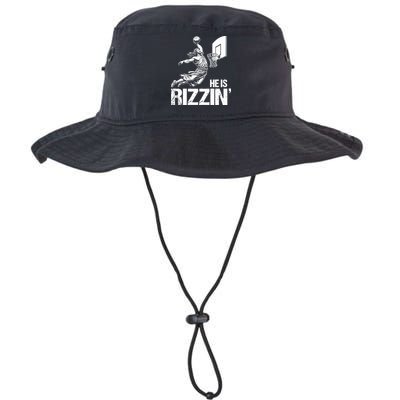 Jesus Playing Basketball He Is Rizzin Trending Funny Jesus Bucket Hat