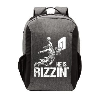 Jesus Playing Basketball He Is Rizzin Trending Funny Jesus Vector Backpack
