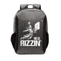 Jesus Playing Basketball He Is Rizzin Trending Funny Jesus Vector Backpack