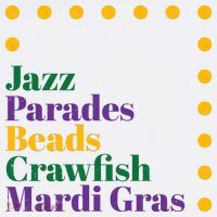 Jazz Parades Beads Crawfish Mardi Gras Performance Shirt