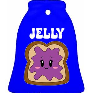 Jelly Peanut Butter Cute Couples Matching ValentineS Day Gift Ceramic Bell Ornament