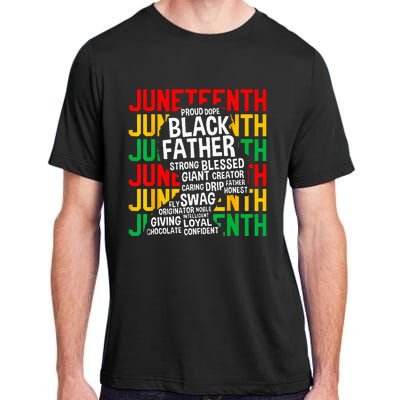 Juneteenth Proud Black Fathers Day Black History African Adult ChromaSoft Performance T-Shirt