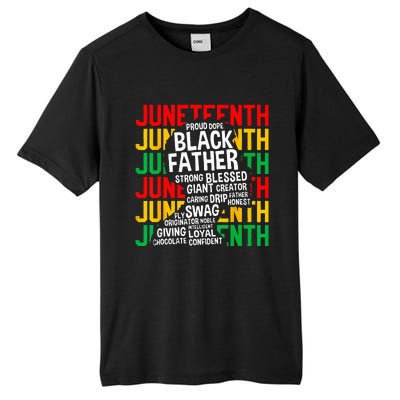 Juneteenth Proud Black Fathers Day Black History African Tall Fusion ChromaSoft Performance T-Shirt