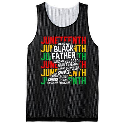 Juneteenth Proud Black Fathers Day Black History African Mesh Reversible Basketball Jersey Tank