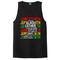 Juneteenth Proud Black Fathers Day Black History African PosiCharge Competitor Tank