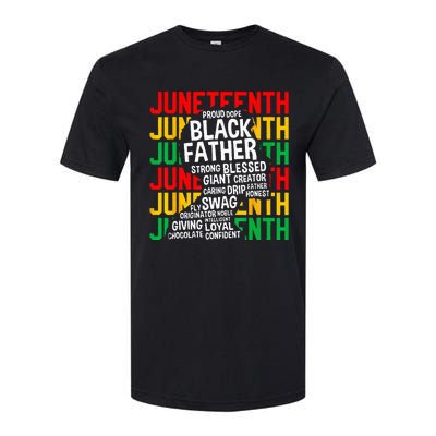 Juneteenth Proud Black Fathers Day Black History African Softstyle® CVC T-Shirt