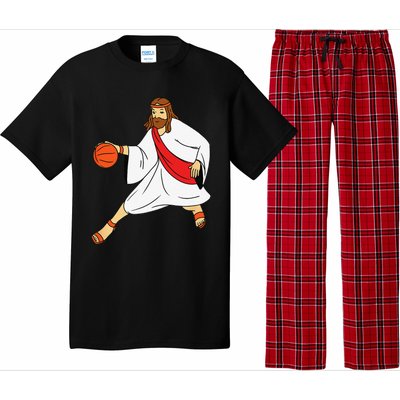 Jesus Playing Basketball Pajama Set