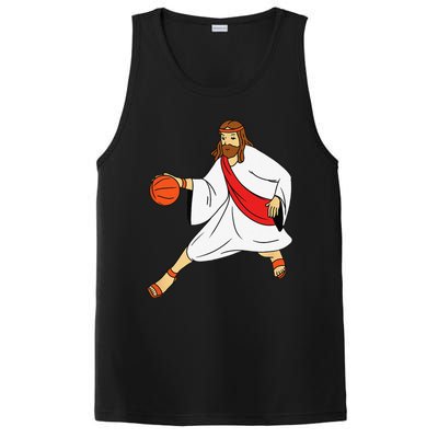 Jesus Playing Basketball PosiCharge Competitor Tank