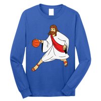 Jesus Playing Basketball Long Sleeve Shirt